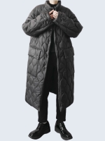 Suit quilting Long padded jacket
