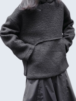 Simple wool hoodie tshirt